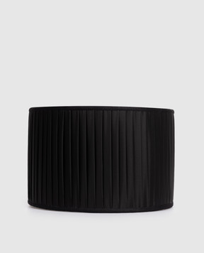 Fornasetti Чорний циліндричний абажур з плісуванням PAR023