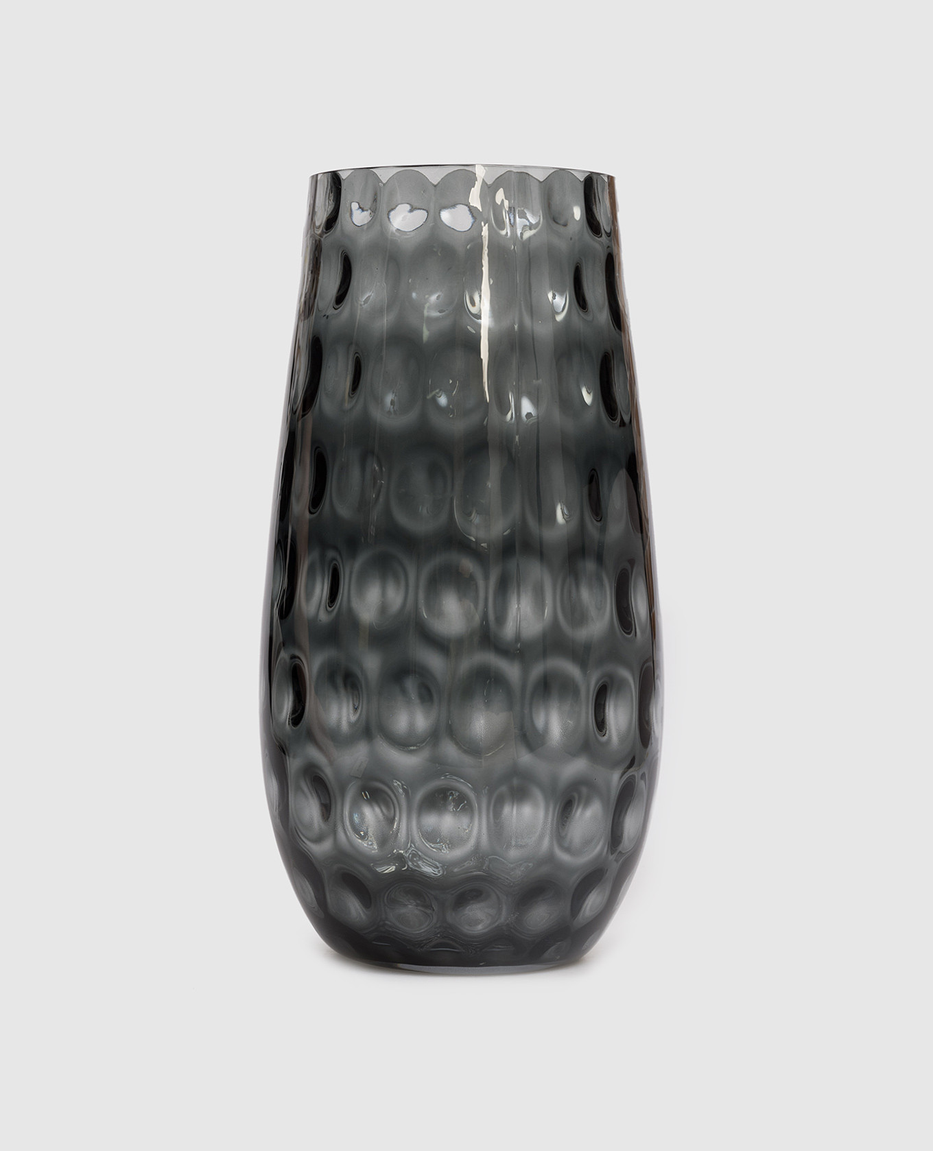 Серая ваза BUBBLES 38 см