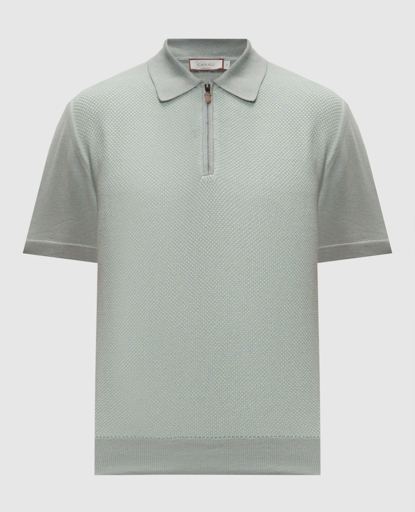 Зеленое поло из хлопка