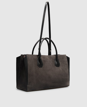 Givenchy Серая сумка замшевая тоут Catchall BB518KB2D6