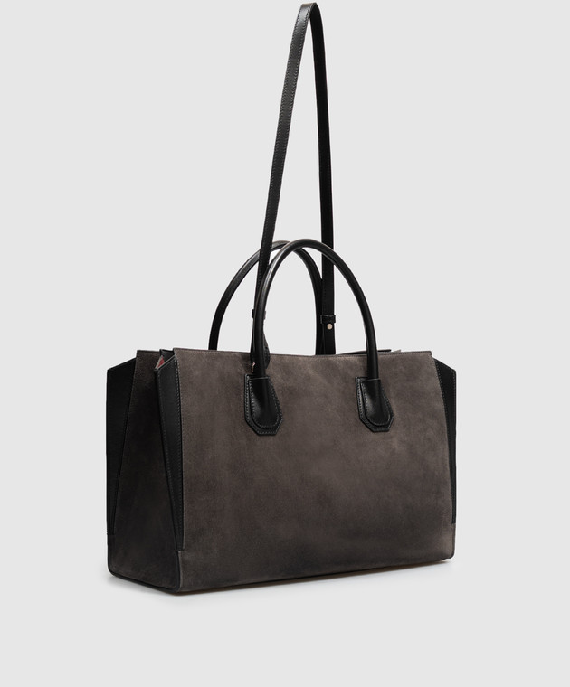 Givenchy Серая сумка замшевая тоут Catchall BB518KB2D6 изображение 3