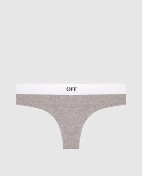 Off-White Серый бикини в логотипе шаблон OWUC002F25JER002