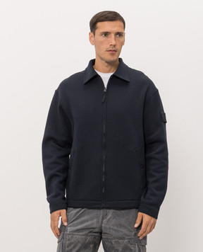 Stone Island Синий кардиган с шерстью L2S156100014S0F15
