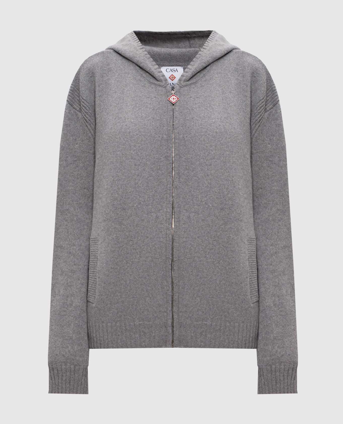 Сіра спортивна куртка з кашеміру та вовни