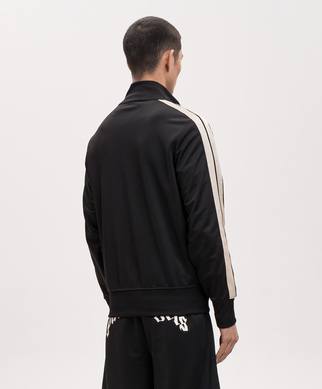 Palm Angels Чорна спортивна куртка з нашивкою логотипа PMBD058S26FAB002 зображення 4
