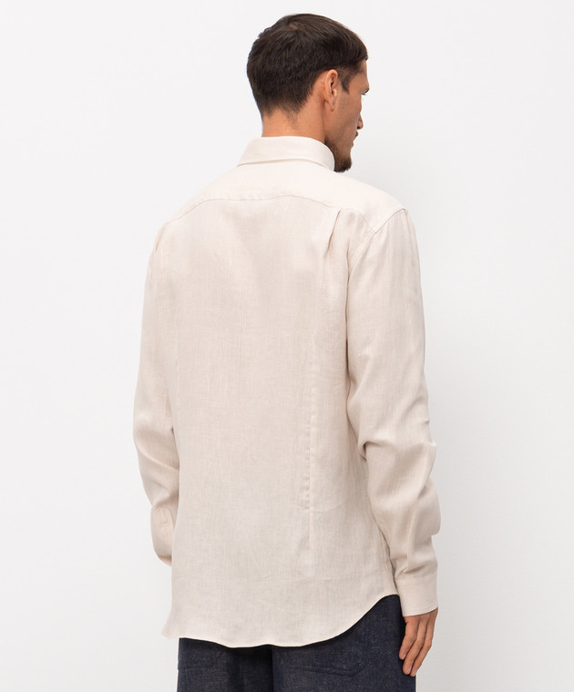 Sease Бежева сорочка з коноплі SI030TN359 зображення 4