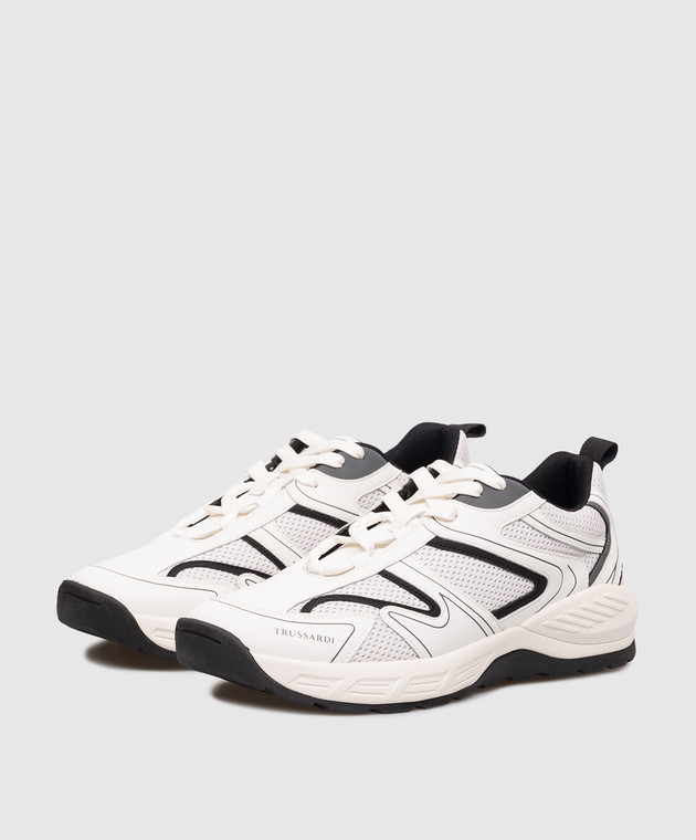 Trussardi Білі комбіновані кросівки N069S001003NMNS10L76 зображення 2