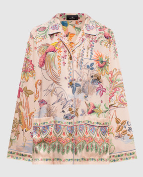 Etro Рожева блуза в піжамному стилі WRIA010099SPSI4