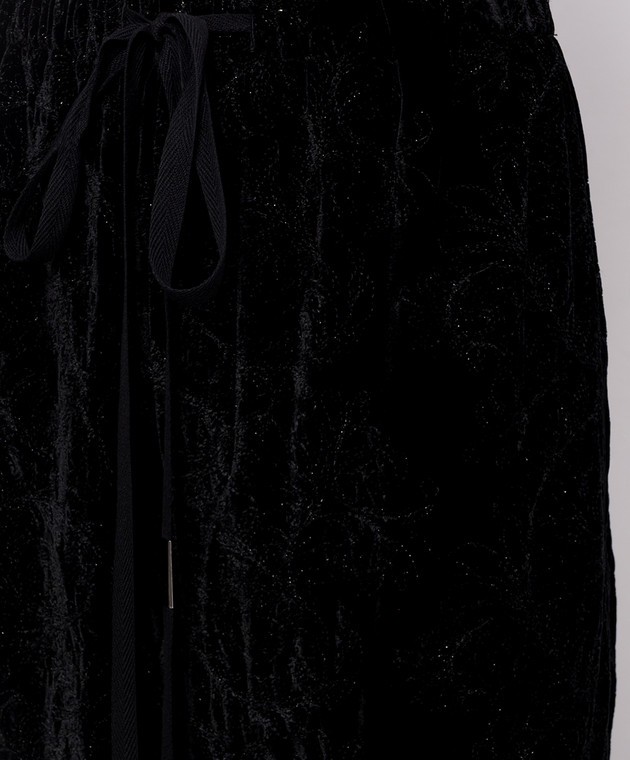 Ann Demeulemeester Чорні оксамитові штани Nevi Lounge B0014272FA753 зображення 5
