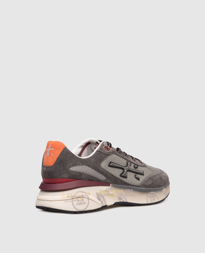Premiata Серые комбинированные кроссовки MOERUN MOERUN