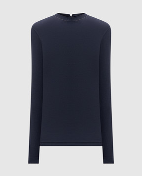 Brunello Cucinelli Синий лонгслив с цепочкой мониль MPTC8BJ300