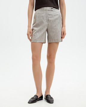 Marco Pescarolo Бежевые шорты Summer из шелка и кашемира SUMMERD5387