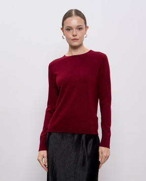 Allude Червоний джемпер з вовною мериноса з люрексом 25564100