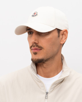 Moncler Кепка цвета айвори с нашивкой логотипа L10913B0004804863