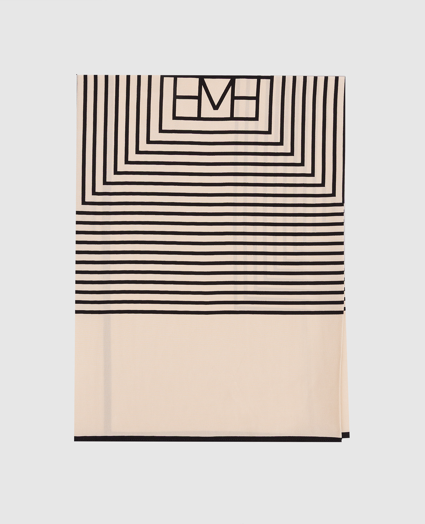 Бежевый платок из шелка