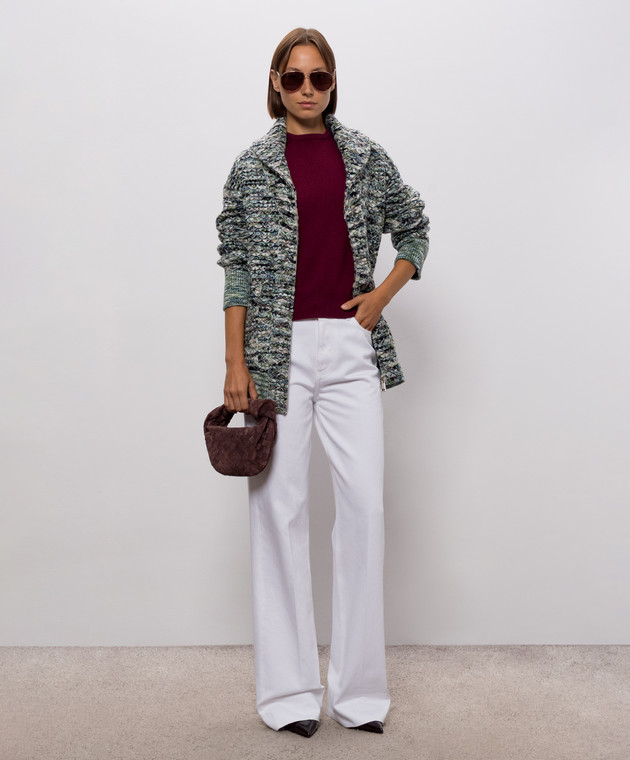 Missoni Зеленый кардиган с шерстью DS26WM0EBK01KC изображение 2