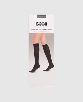 Wolford Чорні гольфи LUXURY 90 den 31111