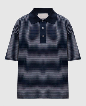 Ami Paris Синє поло в смужку UPL422JE0212