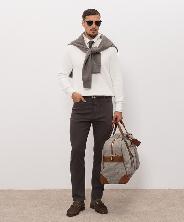 Brunello Cucinelli Белый джемпер M29400104 изображение 2