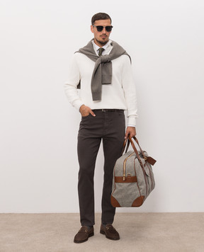 Brunello Cucinelli Белый джемпер M29400104