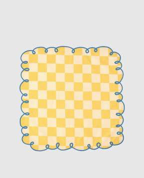 Bitossi Home Набор желтых сервировочных салфеток в клетку DAM00051