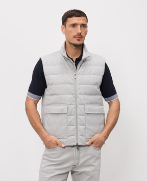 Peserico Серый пуховой жилет R535751941G