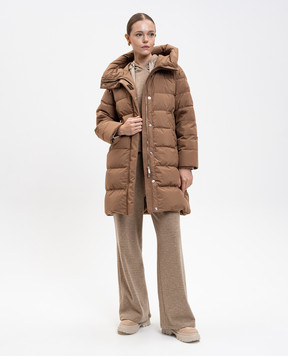MooRER Коричневий пуховик MIRNA MIRNASTP