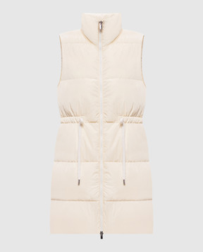 Peserico Бежевий пуховий жилет M0334806086