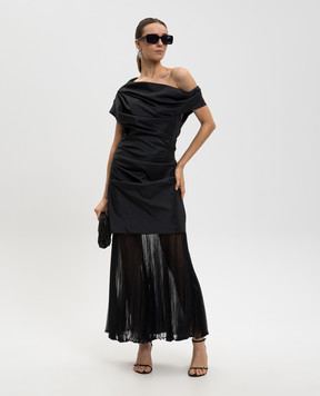 Simkhai Черное платье Ammalie с плесенью 6251041F