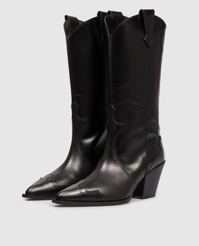 Aeyde Чорні шкіряні козаки Ariel ABTBUP75CH222800001