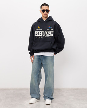 Rhude Синие джинсы TRAXEDO с эффектом потертости RHPS26DP02012