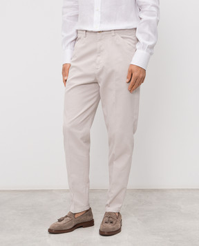 Brunello Cucinelli Бежевые штаны M252DH0660