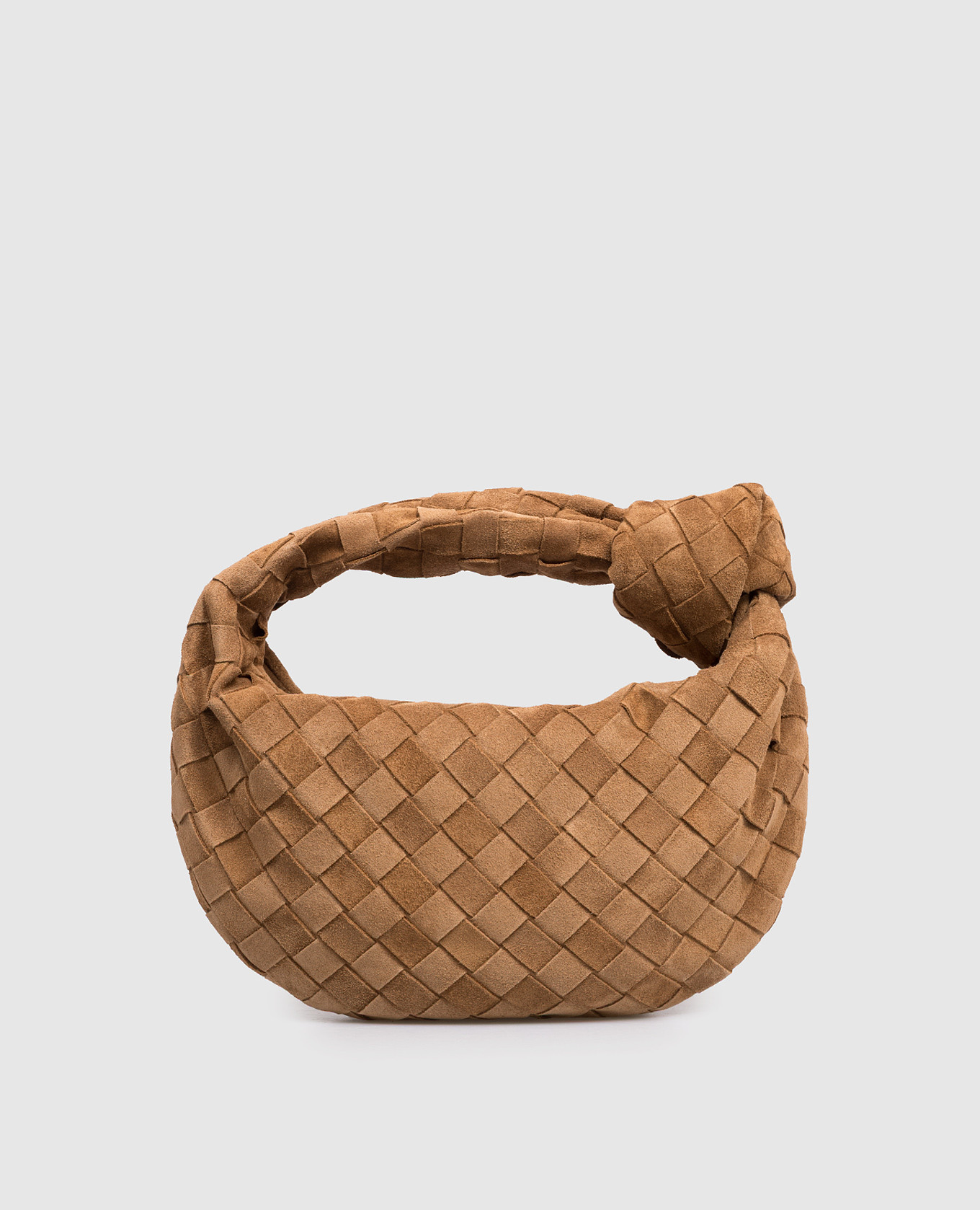 

Коричневая замшевая сумка-хобо Jodie, Коричневый, Маленькие сумки