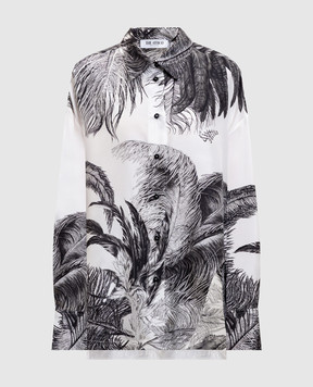 The Attico Белая блузка из шелка с логотипом 260WCH00004SSS025PR