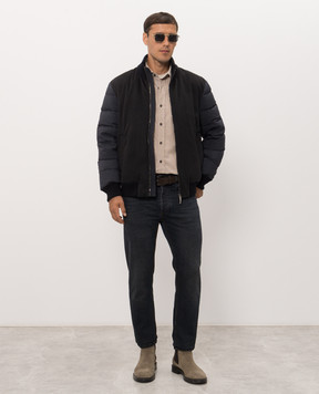 Bertolo Cashmere Футболка бежевого кольору з бавовни 902204002056
