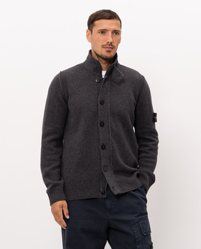 Stone Island Сірий кардиган з вовною L2S155100047S00A3