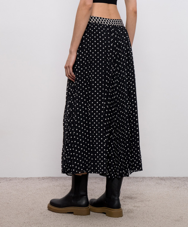 Max & Co Черная юбка на запах в горох MCORICAMO изображение 4