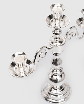 Broggi 1818 Сріблястий підсвічник Ambasciata на три свічки 3100018546