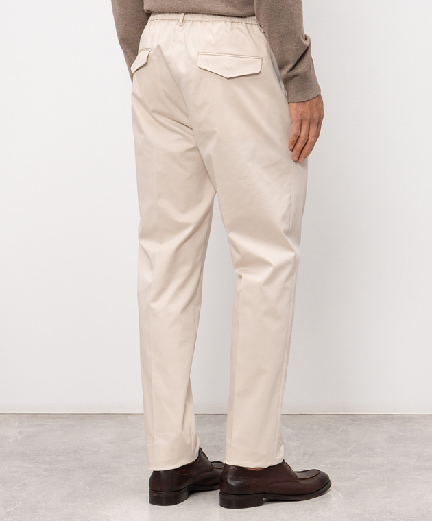 Peserico Бежевые брюки из хлопка R54774D02448 изображение 4