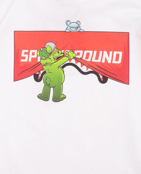 Sprayground Дитяча біла футболка Show the Shark SPY1420WHT