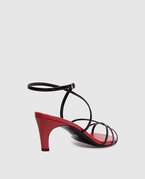 PROENZA SCHOULER Чорні шкіряні глянцеві босоніжки Uma SH261104G002WG