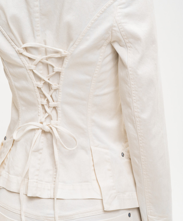 Masnada Жакет кольору айворі 8040 зображення 5