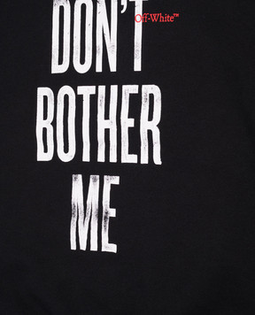 Off-White Дитячий чорний світшот Quote 44BBA001F5F006
