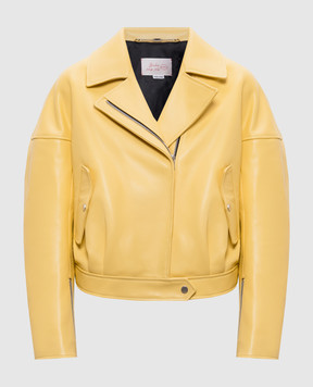 Babe Pay Pls Жовта шкіряна косуха 2607GRAND