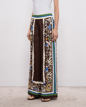 Alemais Коричневые брюки Maroc из льна 6136P