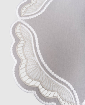 Truffle Bee Серый столовый коврик Oyster из льна LP01C11S7