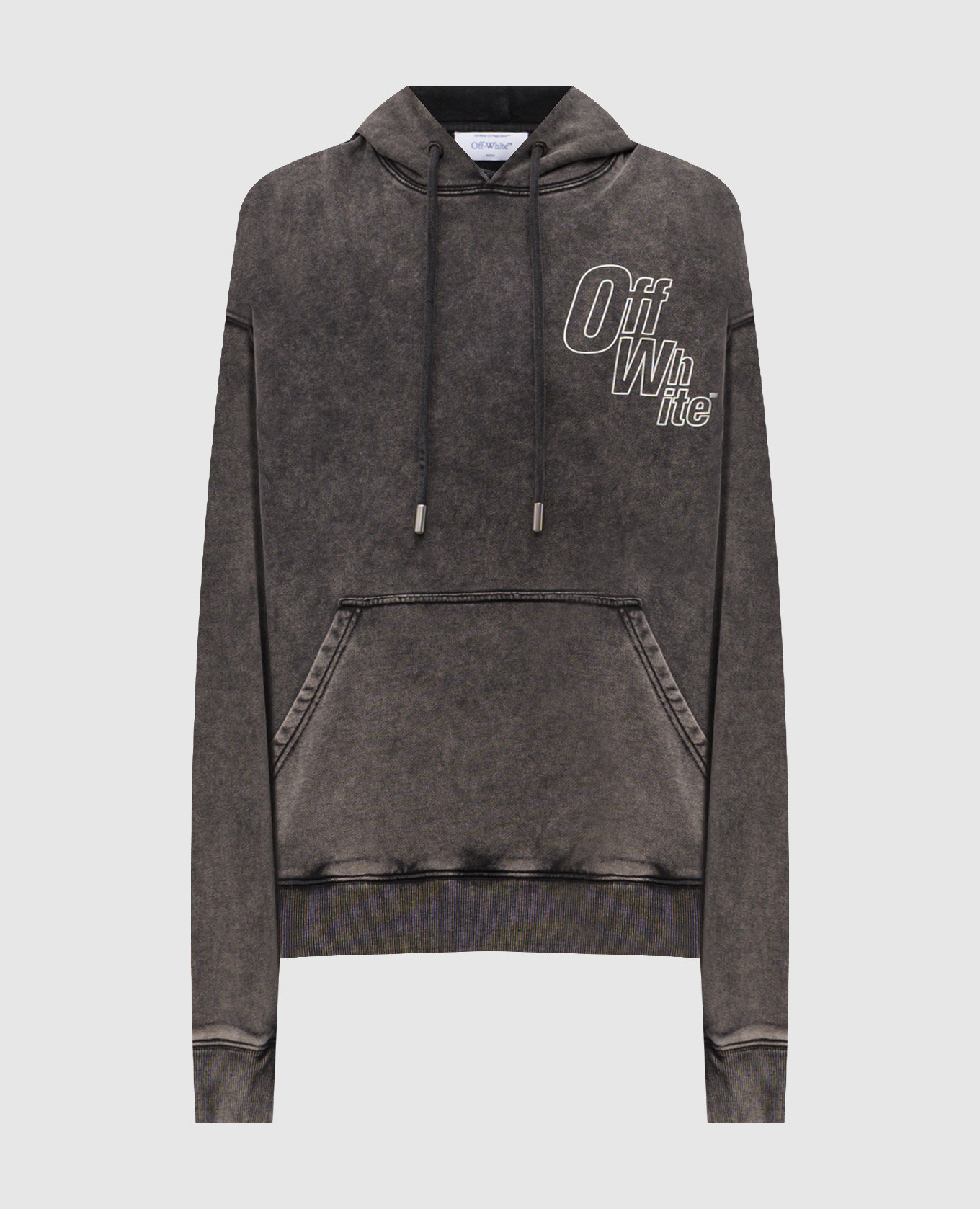 Серые худи с логотипом