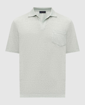 Sease Зеленое поло с леном TP030TJ221