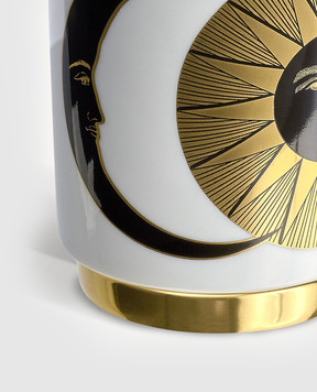 Fornasetti Ароматична свічка Giorno e Notte в порцеляновому свічнику FPXS600