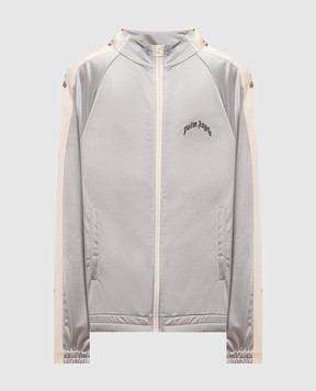 Palm Angels Серая спортивная куртка с принтом логотипа PMBD08MS26FAB002